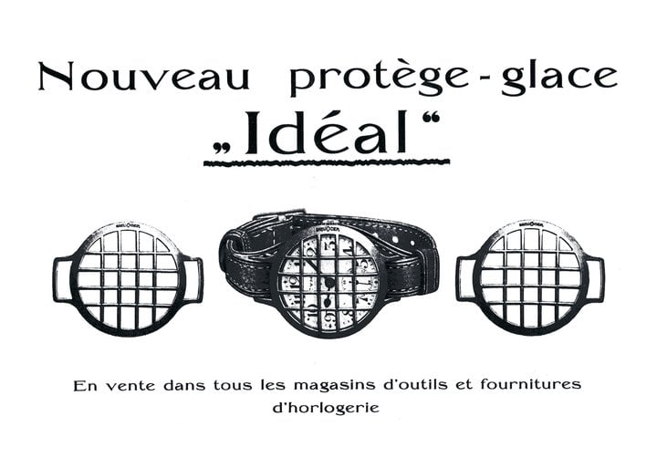 1916: Wartime demands inspire another innovation: a removable metal grid to minimise the risk of glass breakage (Idéal).