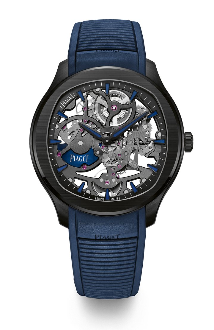 Taking three years to develop, the Piaget Polo Skeleton fuses ceramic with the Maison's art of skeletonisation. Its striking jet-black finish complements the Polo's signature ultra-thin aesthetic. The design is an invitation to see beyond the obvious – injecting a bold modernity into Piaget's most iconic watchmaking collection. 