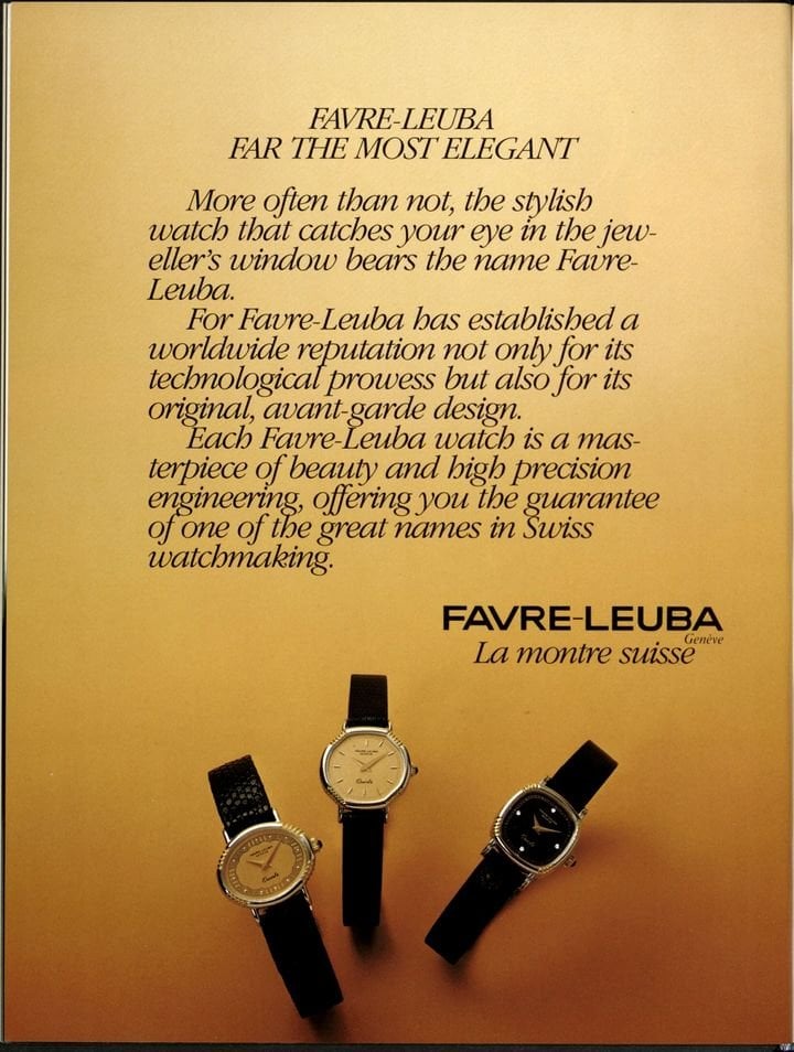 A history of Favre Leuba through the Europa Star archives 